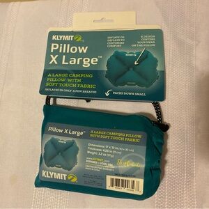 NWT Klymit Pillow X Large Teal Camping Pillow